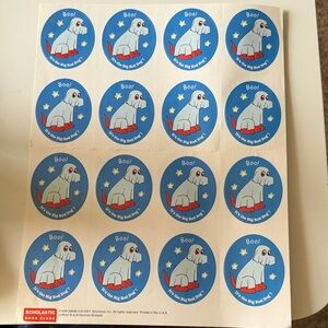 Rare Vintage Scholastic Clifford Stickers